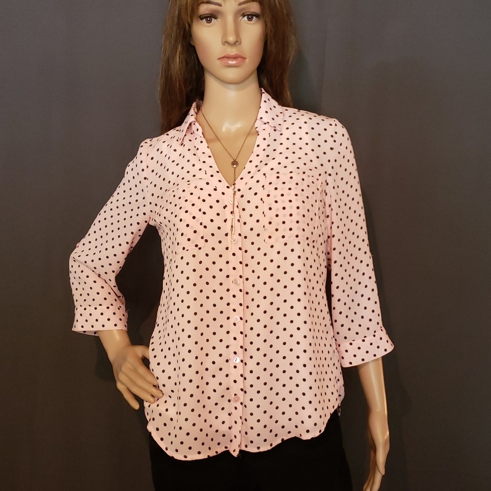 Pink and Black Shirt Size XS